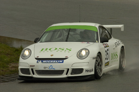 Michael Jakobsen deltager i langdistanceløbene i denne Porsche 997 GT3 Cup, som han på Padborg Park deler med Roy Edland og Mike Legarth.